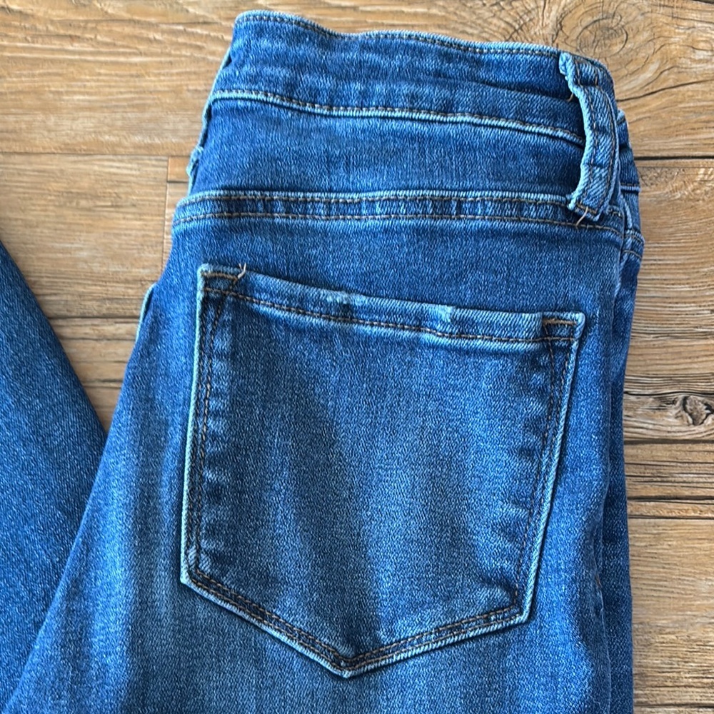 VERVET BY FLYING MONKEY Blue Flare & Wide Leg Jeans - Picture 4 of 7